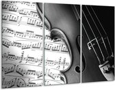 Peinture sur verre Musique | Noir, gris, blanc | 120x80cm 3 Liège | Tirage photo sur verre |  F006464