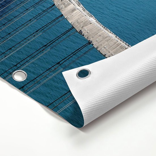 Gards Affiche de jardin Istanbul Bosphorus Bridge from Above - 200x100 cm - Toile de jardin - Décoration de jardin - Décoration murale extérieur - Peinture de jardin