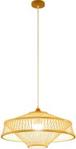 Plafondlamp DKD Home Decor Bruin Bamboe (50 x 50 x 23 cm)
