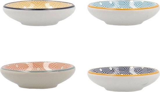 Quid Vita Aqua Keramisch servies, 18-delig, voor 6 personen, blauw