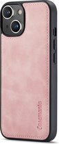 Bookcase hoesje iPhone 11/XR - CaseMe - Rose uni - Similicuir