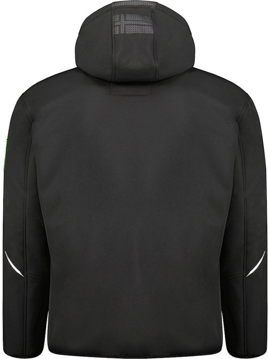 Geographical Norway Romano Heren - Softshell Jassen voor Mannen Waterdichte Outdoor Hooded UK - Winddicht Regenjassen Heren - Activiteiten Wandelen Skiën Herfst Winter Lente, Donkerblauw, M
