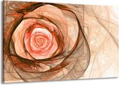 Peinture sur toile Rose | Rouge, marron, noir | 140x90cm 1 Liège