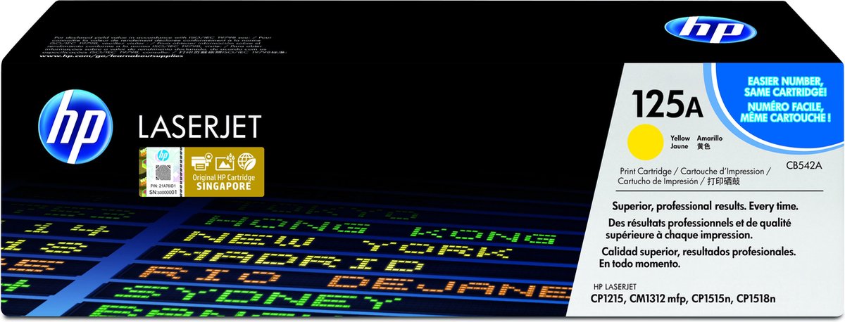 HP 125A - Inktcartridge / Geel