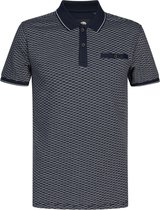 Petrol Industries - Heren All-over print polo - Blauw - Maat M