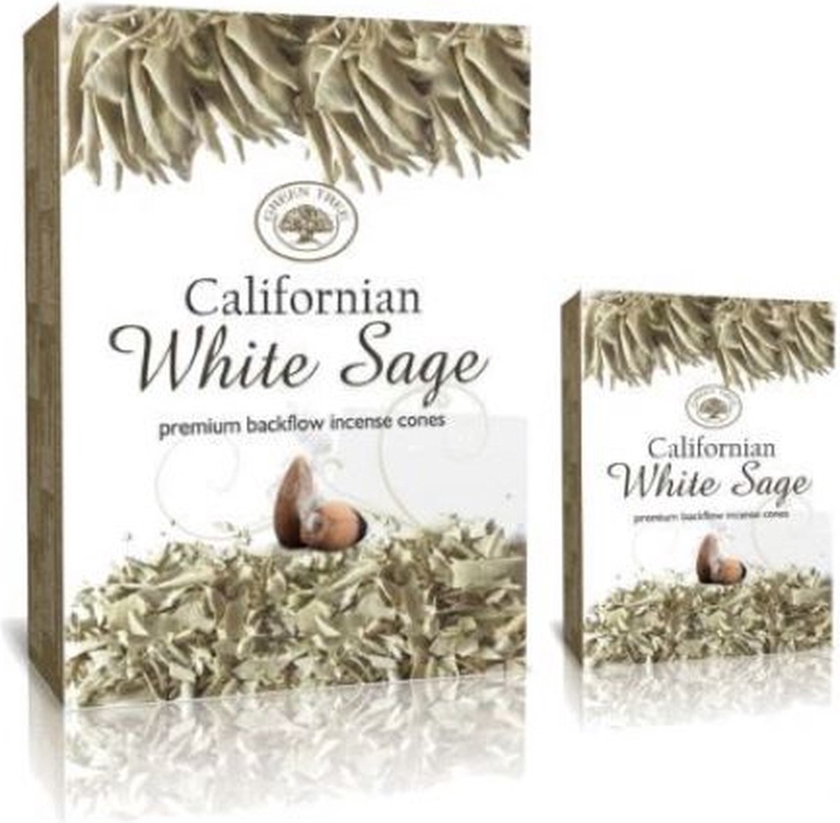 Green Tree White Sage Backflow Wierook Kegels (3 pakjes)