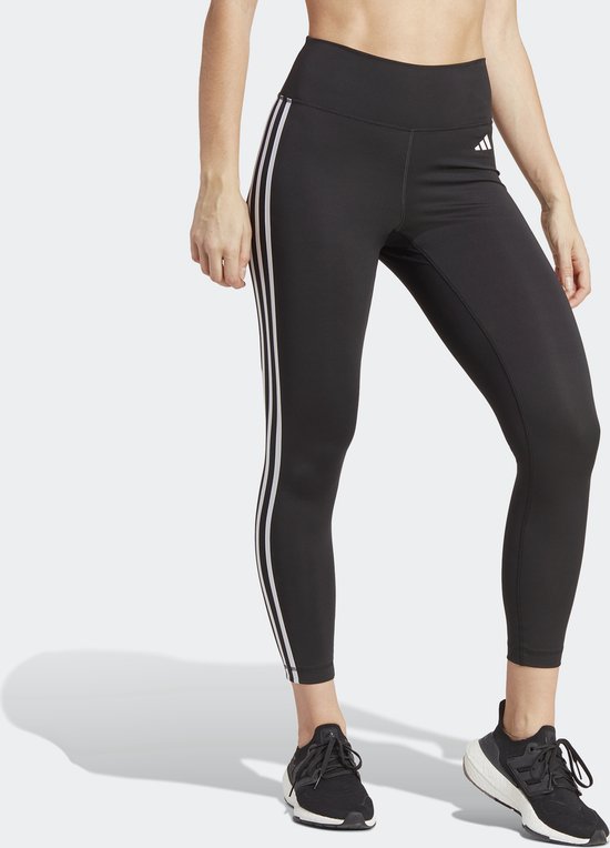 adidas Performance Train Essentials 3-Stripes High-Waisted 7/8 Leggings - Dames - Zwart- XS