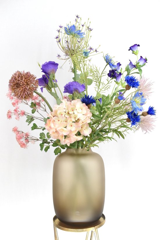 Kunstbloemen - Zijden Bloemen - Kunstbloemen boeket - 60 - 80 cm - Pastel Mix - Natuurlijk Bloemen