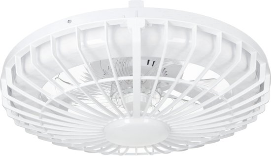 Silencio LED Plafondventilator met verlichting - Ø 48 cm - Dimbaar warm wit licht - Incl. Remote