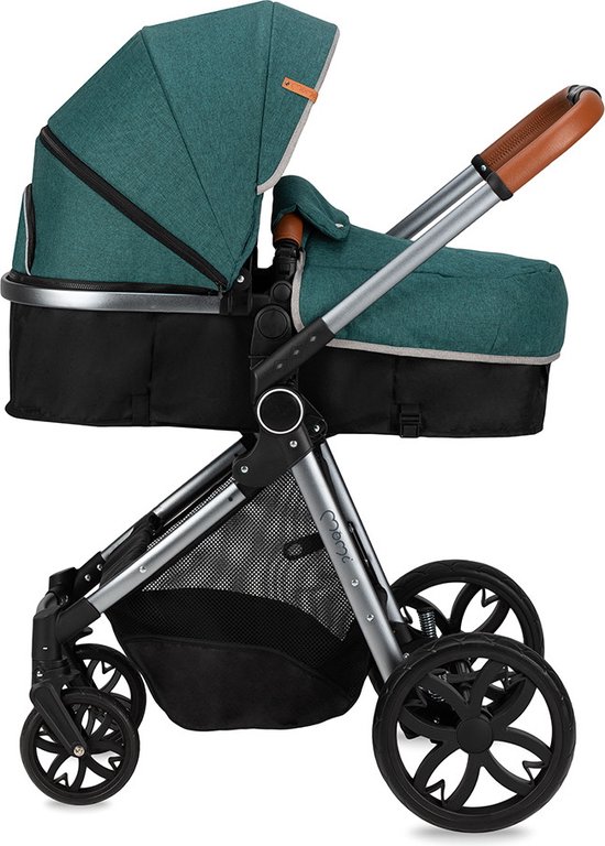 MoMi Pram - poussette combi compacte 2 en 1 - Limuru - Vert (convient de 0  à 3 ans)