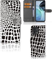 Bookcase Motorola Moto G72 Telefoon Hoesje Slangenprint