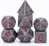Old Dragon Font Metal Dice Rood