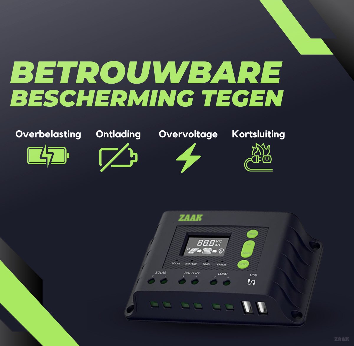 ZAAK. Topsolar 340Wp 12 Volt zonnepanelen compleet pakket Plug and