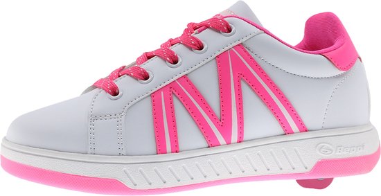 Breezy Rollers Kinder Sneakers met Wieltjes Wit/Roze - Schoenen met -... |
