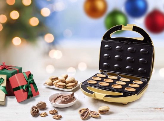 Bestron - Macaron maker - Wafelijzer - 850 W - Geel van Bestron — afbeelding 2