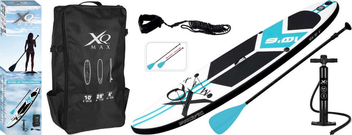 Bol.com SUP Board - 320cm - tot 150kg - blauw aanbieding