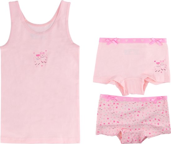 Sous- Funderwear - Set Sweetmet hearts - Rose - Taille 134 - Filles