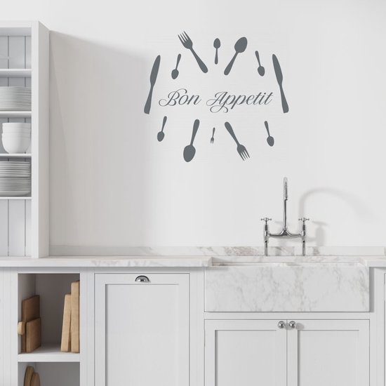Stickerheld Muursticker Low battery Keuken Koken Eten Familie