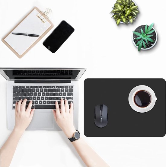 Placemats, afwasbaar, lege set, set van 4, lederlook, kunst