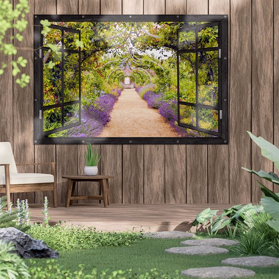 Gards Affiche de jardin Allée de Lavande - 180x120 cm - Toile jardin -  Décoration de... | bol