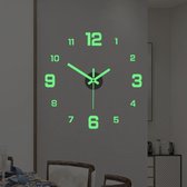 Klok numérique lumineuse - Horloge murale - Horloge murale 3D - Horloge murale silencieuse - Horloge murale moderne - Glow In The Dark - Horloge murale sans cadre - Klok 40 cm - Accessoires de vêtements pour bébé pour la maison -