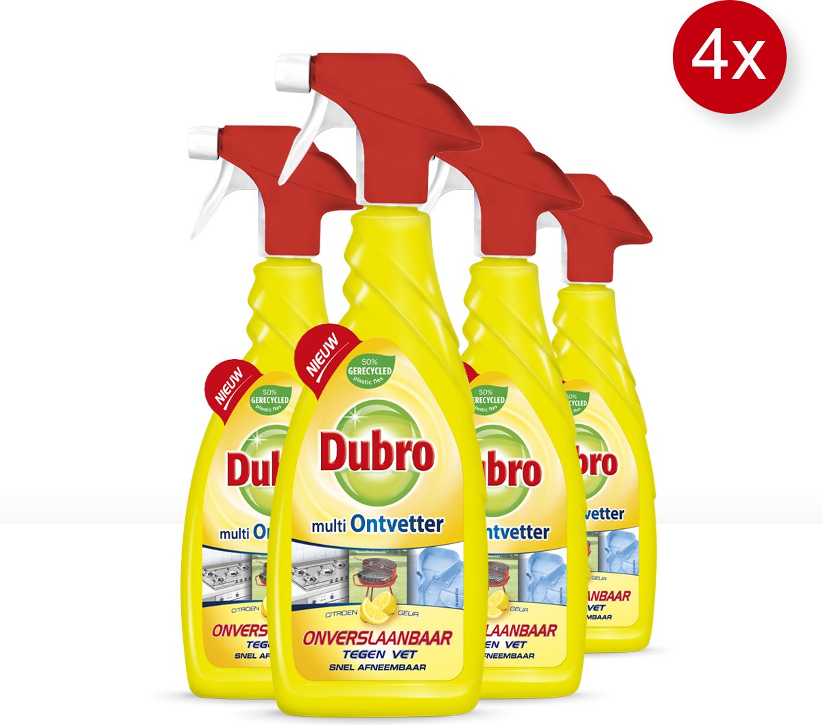 Dubro Multi Ontvetter Spray - 4 Stuks - Voordeelverpakking