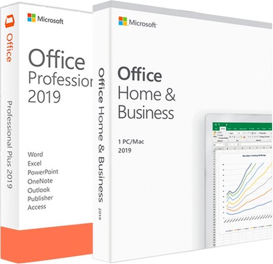 Microsoft Office 2019 Home & Business - Eenmalige aankoop (code in doosje) - Microsoft