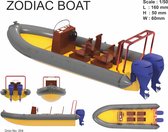 Turkmodel - Zodiac Boat - Houten Modelbouw - 1:50
