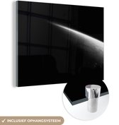 MuchoWow® Peinture sur verre 80x60 cm - Peinture sur verre acrylique - Terre - Espace - Planètes - Photo sur verre - Peintures