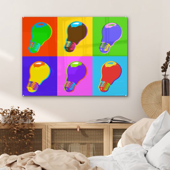 Peinture sur Verre - Pop Art Light - 80x60 cm - Peintures sur Verre Peintures - Photo sur Glas