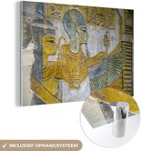 MuchoWow® Glasschilderij 30x20 cm - Schilderij acrylglas - Beschildering in Egypte - Foto op glas - Schilderijen