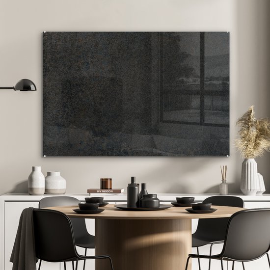 MuchoWow® Peinture sur verre 120x80 cm - Peinture sur verre acrylique - Industriel - Béton - Grijs - Structures - Rétro - Photo sur verre - Peintures