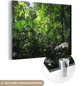 MuchoWow® Glasschilderij 120x90 cm - Schilderij acrylglas - Regenwoud Brazilie fotoprint - Foto op glas - Schilderijen