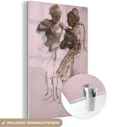 MuchoWow® Glasschilderij 40x60 cm - Schilderij acrylglas - Two dancers - Kunstwerk van Edgar Degas - Foto op glas - Schilderijen