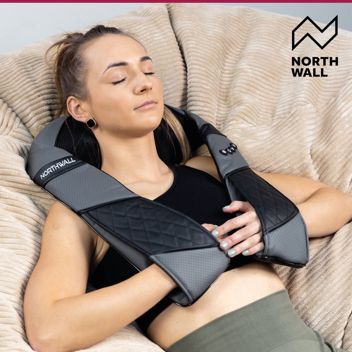 Northwall Shiatsu Massagekussen - Nekmassage apparaat - afbeelding 2
