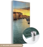 MuchoWow® Peinture sur Verre - Venetië le Soir - 60x120 cm - Peintures sur Verre Acrylique - Photo sur Glas