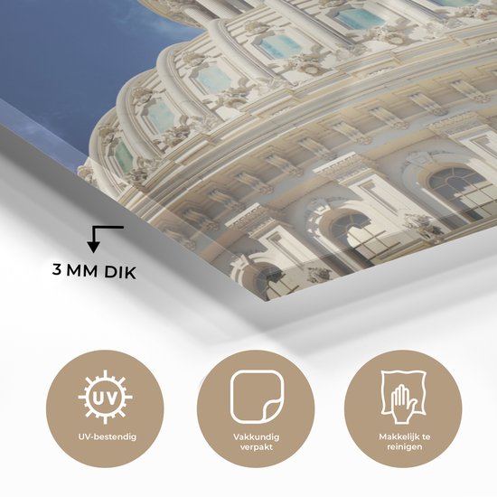 Capitool photo détail Washington DC Glas 60x40 cm - Tirage photo sur Glas (décoration murale en plexiglas)