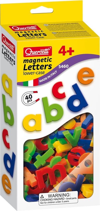 Quercetti kleine letters ABC magneten, 40st.