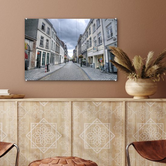 Architecture Witte dans les rues de Maastricht aux Nederland Plexiglas 60x40 cm - Tirage photo sur Glas (décoration murale en plexiglas)