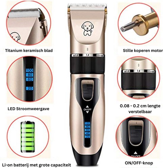 Honden tondeuse, katten tondeuse, honden trimmer, katten trimmer bol
