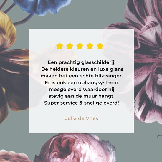 MuchoWow® Peinture sur Verre - Fleurs - Roses - Bouquet - 120x80 cm - Peintures sur Verre Peintures - Photo sur Glas