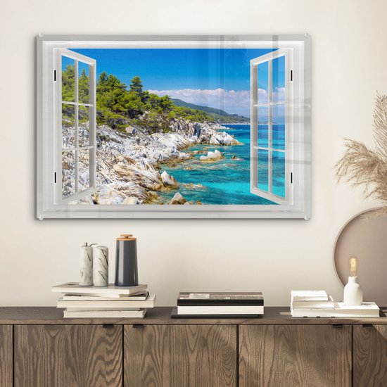 Peintures en plexiglas - Transparent - Mer - Roches - 60x40 cm