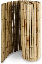 casa pura Tuinhek - Balkonscherm - Tuinscherm - Bamboe - Natuur - 180 x 200 cm