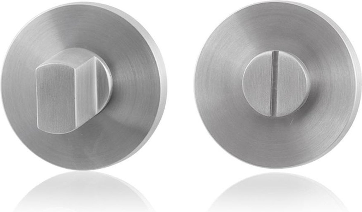 Toiletgarnituur - RVS geborsteld - RVS - GPF - Binnendeur - GPF0903.05 50x6mm stift 8mm RVS geborsteld