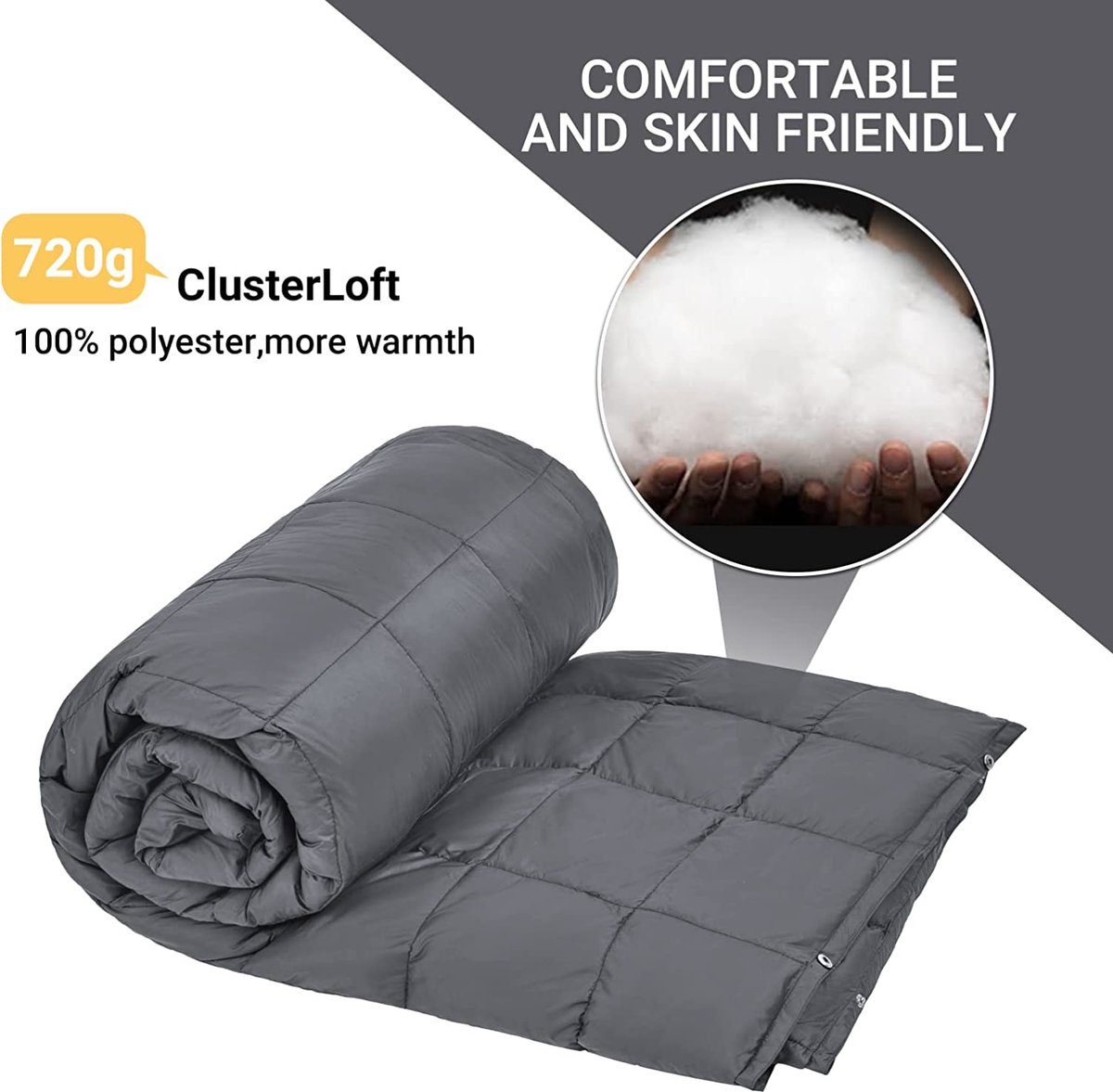 Travel blanket- reisdeken, campingdeken, warm, winter, waterafstotend, met donsvulling voor thuis, vliegtuigenreizen, camping,