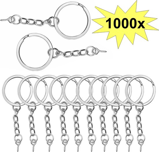 Gouden sleutelring 25mm 2x - Kralenwinkel Albertien