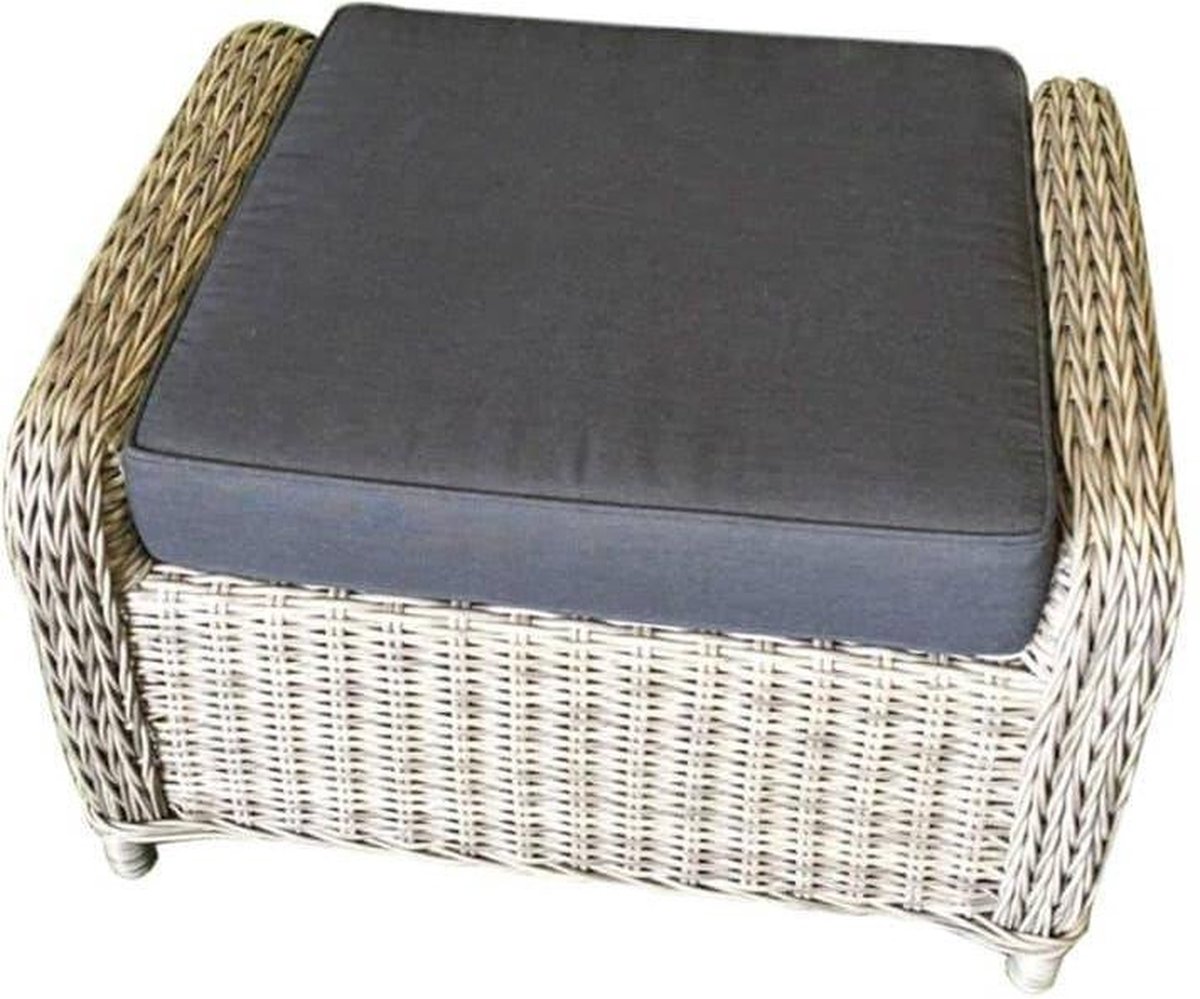 AVH-Collectie Ibiza voetenbank 52x64xH43 cm grijs