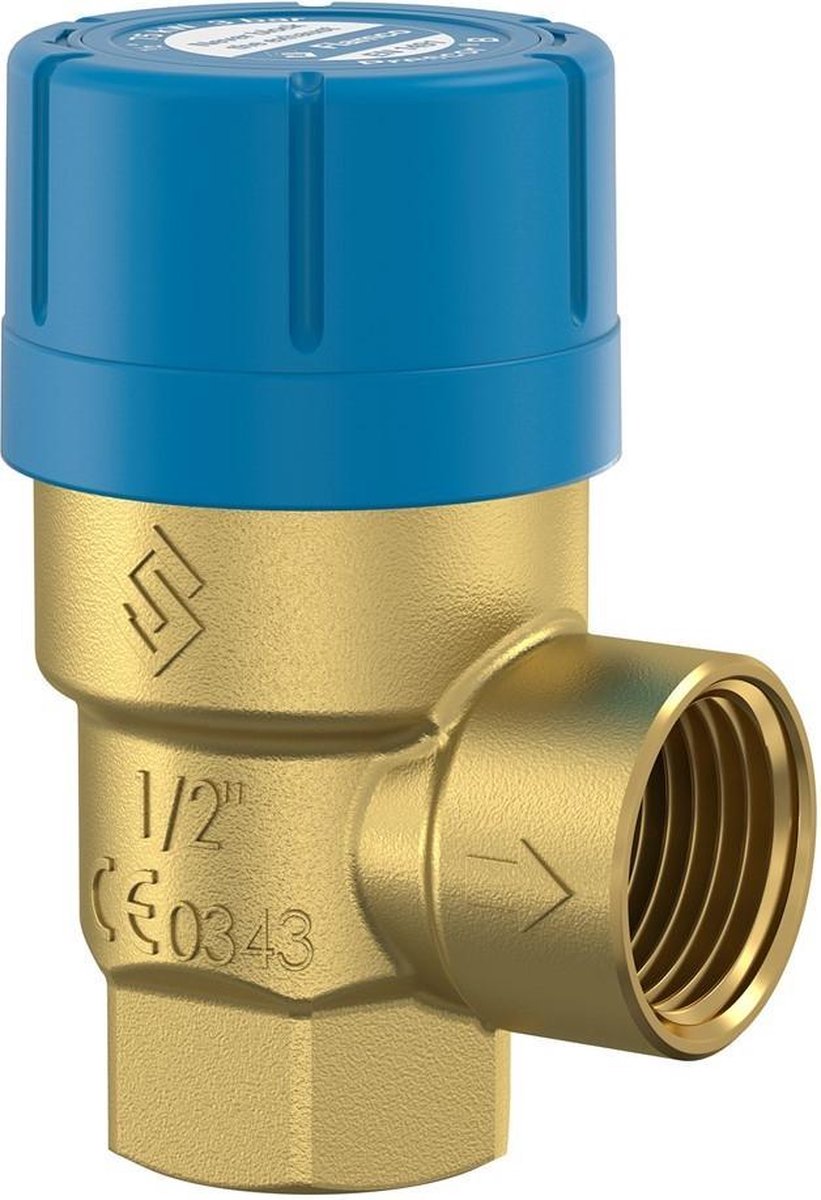 Flamco Prescor-B overstortventiel 1/2" 8 bar