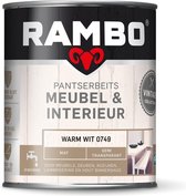 Rambo Pantserbeits Meubel&interieur Mat Warm Wit 0749-0,75 Ltr
