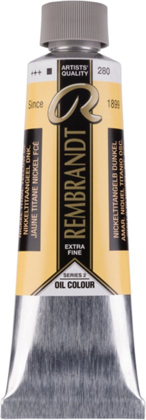 Rembrandt Olieverf Tube 150 ml Nikkeltitaangeel Donker 280